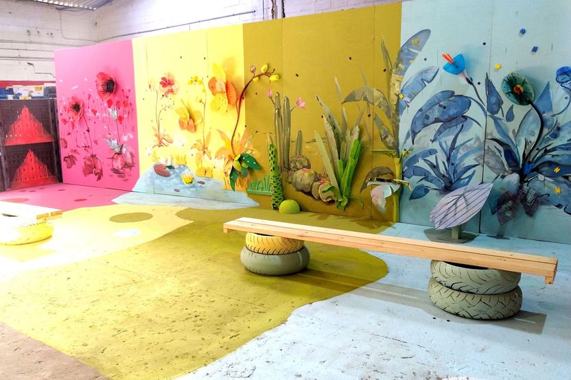 Bnei Shimon, Negev, Public Wall, 2021. A project by Maayan Kalo.