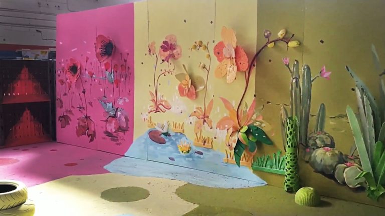 A painted wall by Maayan Kalo