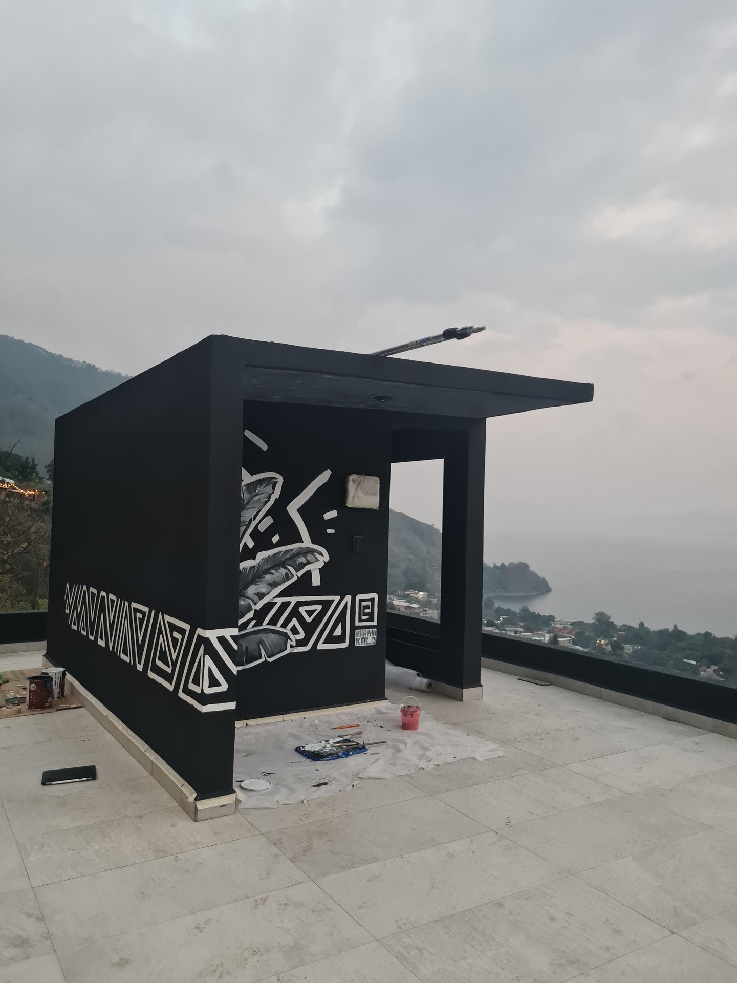 Amate Atitlán, Lake Atitlán, Spa murals, 2025. A project by Maayan Kalo.