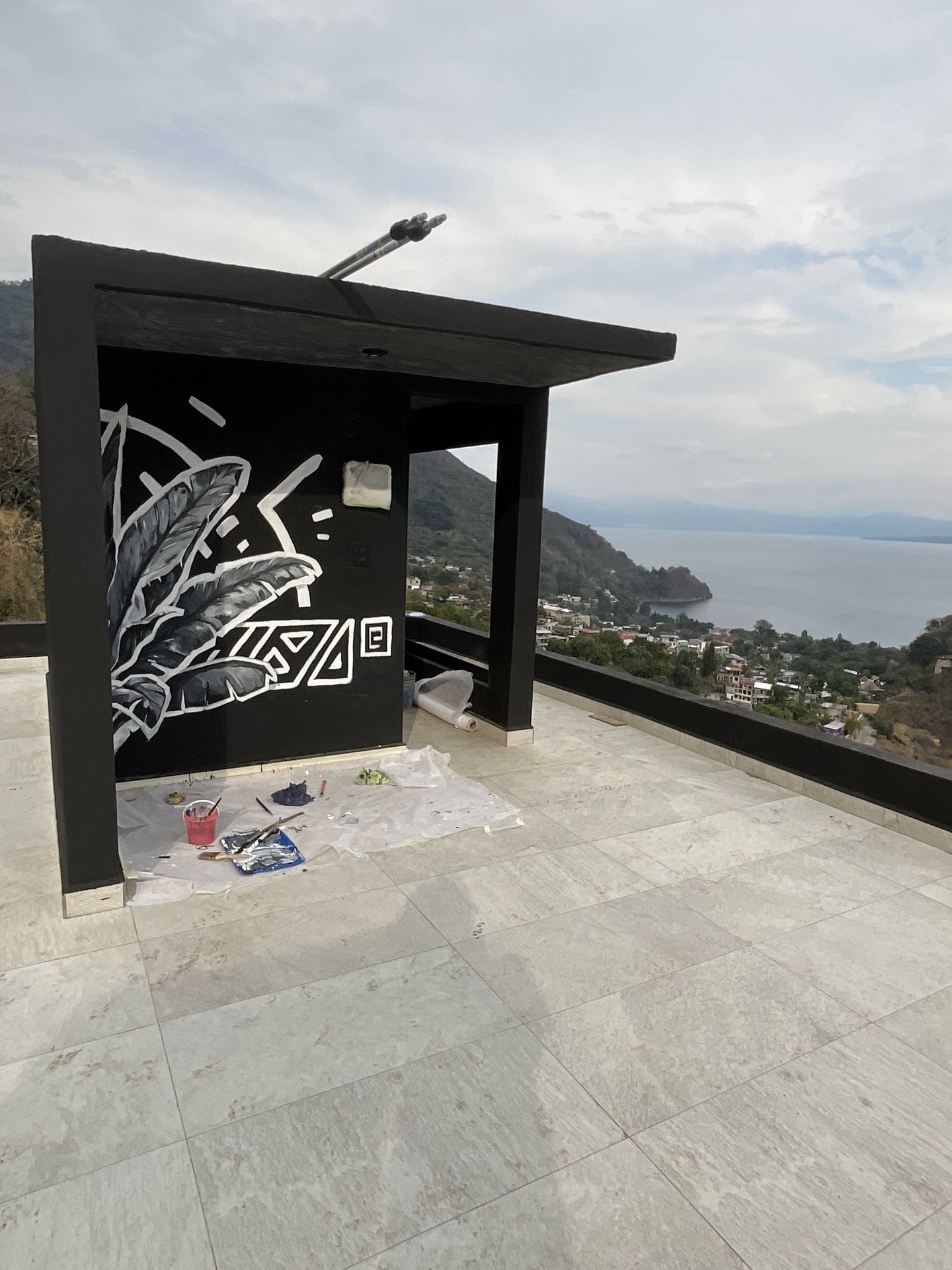 Amate Atitlán, Lake Atitlán, Spa murals, 2025. A project by Maayan Kalo.