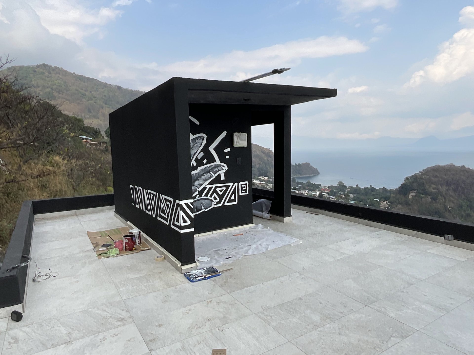 Amate Atitlán, Lake Atitlán, Spa murals, 2025. A project by Maayan Kalo.