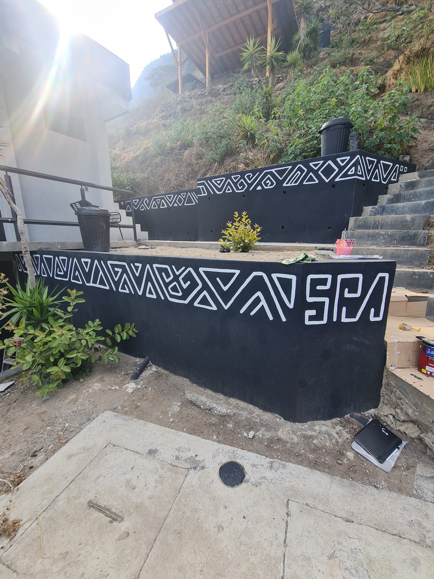 Amate Atitlán, Lake Atitlán, Spa murals, 2025. A project by Maayan Kalo.