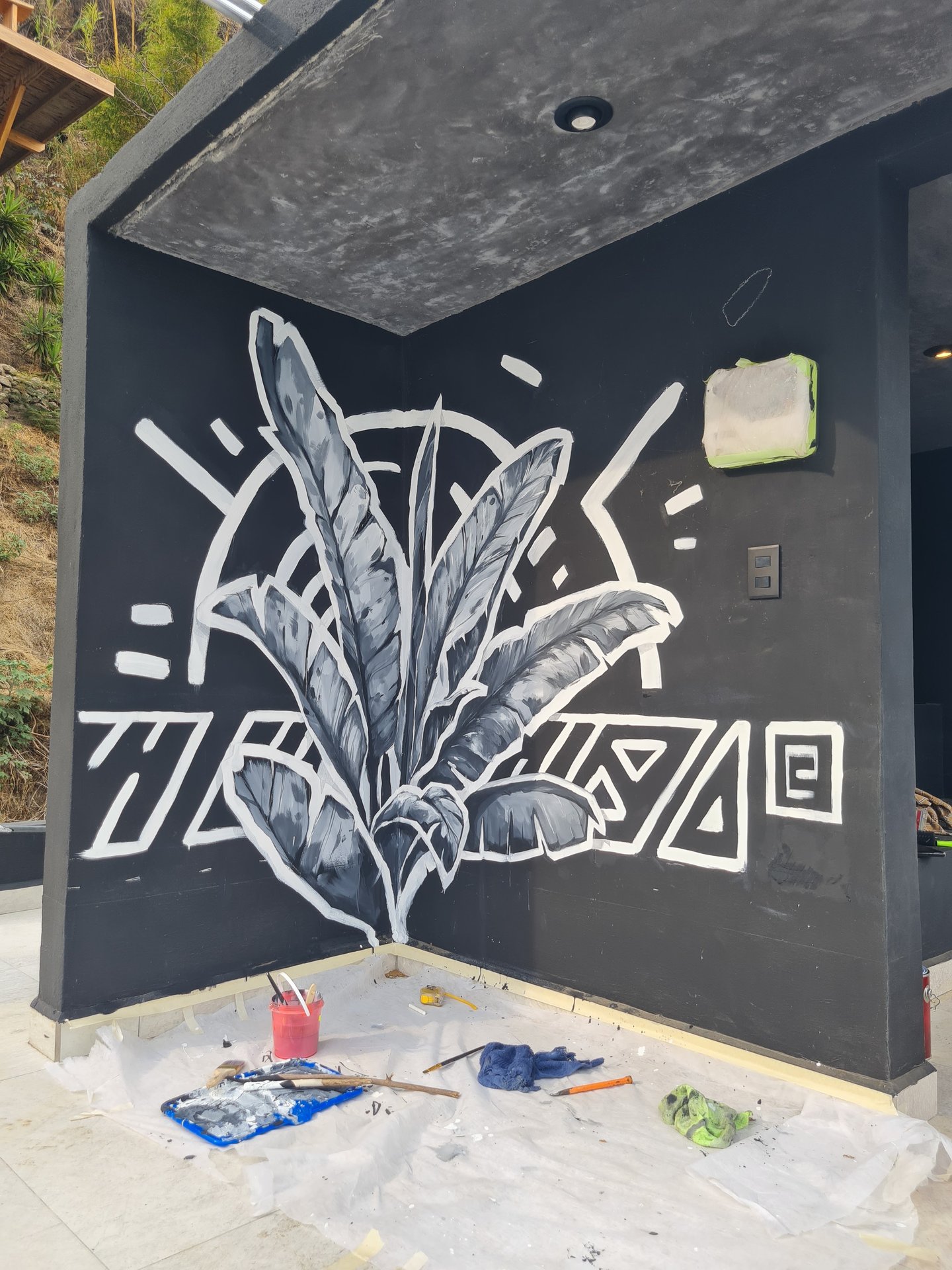 Amate Atitlán, Lake Atitlán, Spa murals, 2025. A project by Maayan Kalo.