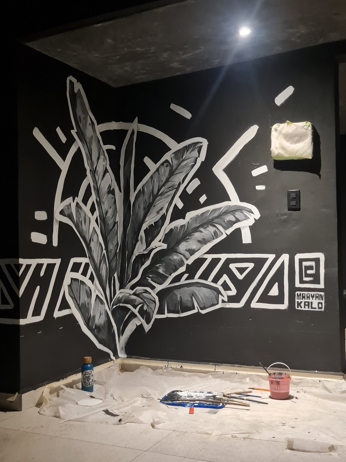 Amate Atitlán, Lake Atitlán, Spa murals, 2025. A project by Maayan Kalo.